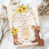 Pearl Sunflower Boots Einladung zur Engagement Par