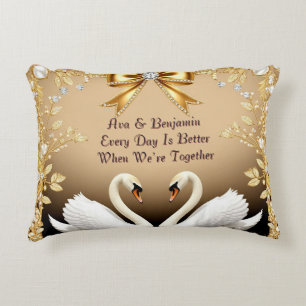 🦢 Pearl Swan Romantische Heimkollektion Dekokissen