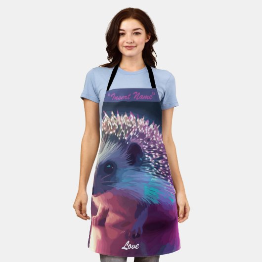 Pearl the Igel Schürze (Getragen)