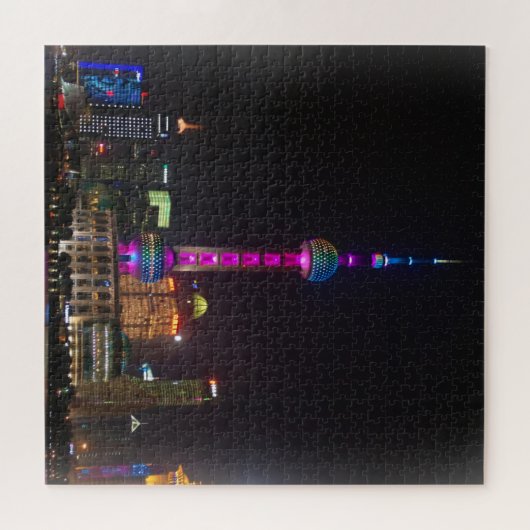 Pearl Tower - Shanghai, China - 20x20 - 676 pc Puzzle (Horizontal)