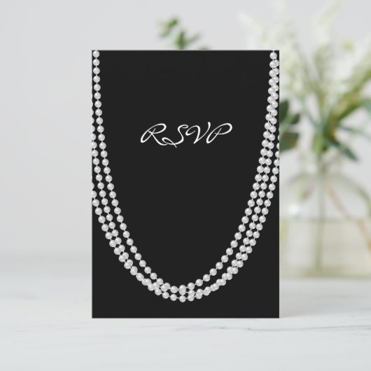 Pearl-UAWG RSVP Karte (Stehend Vorderseite)