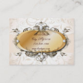 Pearl Viktorianische Vintag-Fashion Business Cards Visitenkarte (Rückseite)