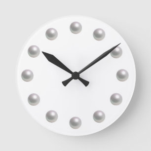 Pearl Wall Clock Runde Wanduhr
