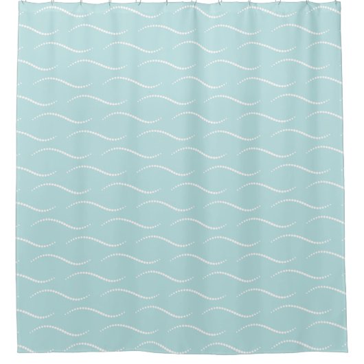 Pearl Waves Duschvorhang (Vorderseite)
