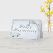 Pearl Wedding Anniversary Card Karte (Gelbe Blume)