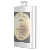 Pearl Wedding Anniversary Classic Flasche. Flachmann (Links)