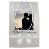 Pearl Wedding Anniversary Lovely Foto Couple Mittlere Geschenktüte (Vorderseite)