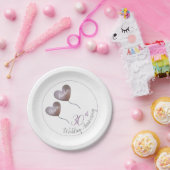 Pearl Wedding Anniversary Pink Pappteller (Party)