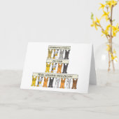 Pearl Wedding Jubiläum, 30 Jahre Cartoon Katzen Karte (Gelbe Blume)