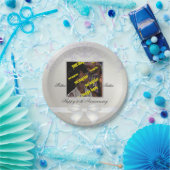 Pearl Wedding Jubiläum 30. White Disposable Pappteller (Party)