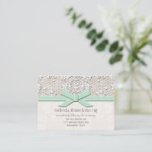 Pearl Wedding Reception Enclosure Card Begleitkarte (Stehend Vorderseite)