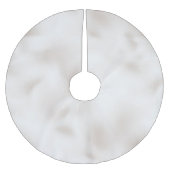 Pearl White Christmas Polyester Weihnachtsbaumdecke (Vorderseite)