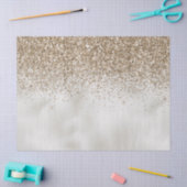 Pearl White Luxe Gold Glitzer Seidenpapier (Basteln)