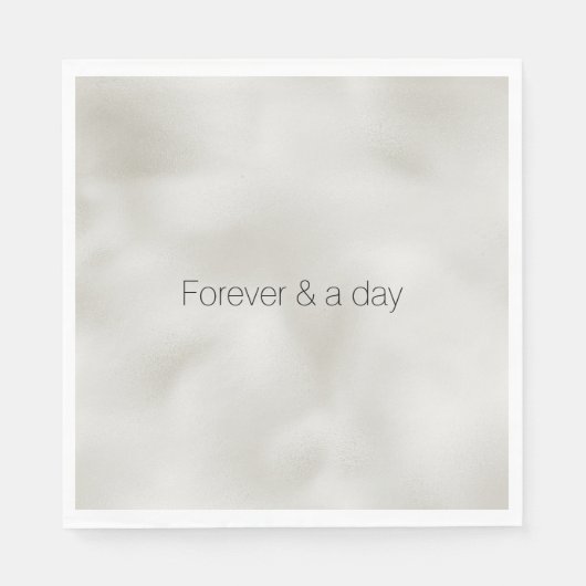 Pearl White Luxe Serviette (Vorderseite)