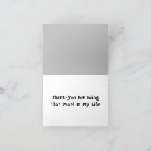 Pearl Your Ocean Danke Karte