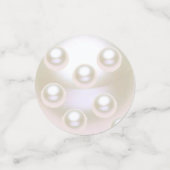 Pearl zum 30. Hochzeitstag Konfetti (Klein Vorderseite)