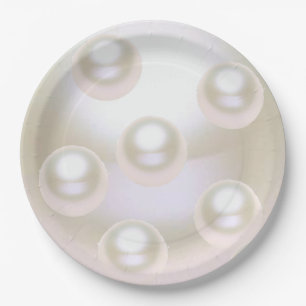 Pearl zum 30. Hochzeitstag Pappteller
