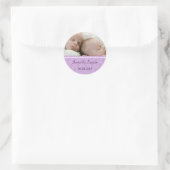 Pearl-Zwillingssticker Runder Aufkleber (Tasche)
