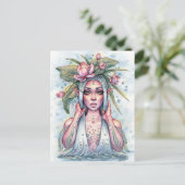 Pearla Water Nymph Postkarte (Stehend Vorderseite)