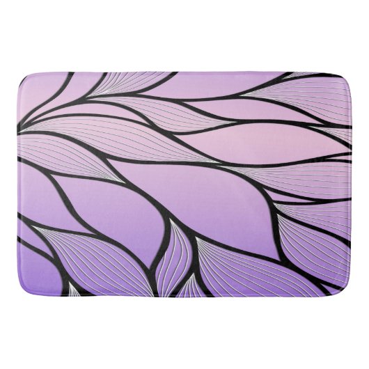 Pearlescent Lila Creative Verlass Pattern Badematte (Vorderseite)