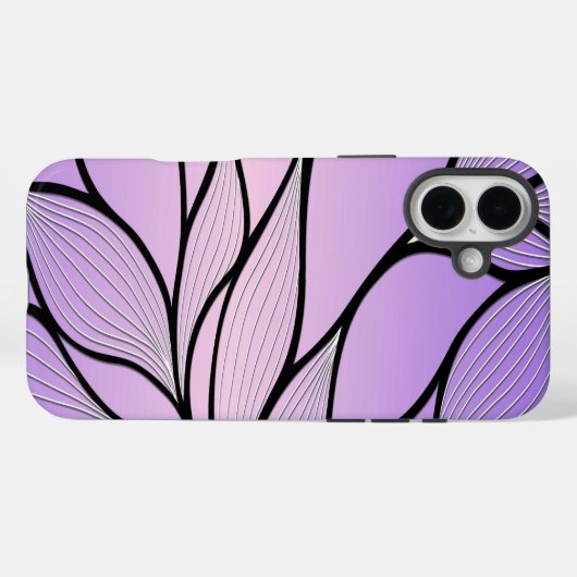 Pearlescent Lila Creative Verlass Pattern Case-Mate iPhone Hülle (Rückseite (Horizontal))