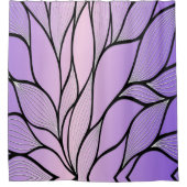 Pearlescent Lila Creative Verlass Pattern Duschvorhang (Vorderseite)