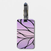 Pearlescent Lila Creative Verlass Pattern Gepäckanhänger (Rückseite vertikal)