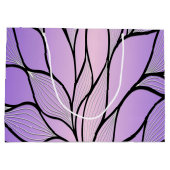 Pearlescent Lila Creative Verlass Pattern Große Geschenktüte (Rückseite)