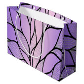 Pearlescent Lila Creative Verlass Pattern Große Geschenktüte (Rückseite Schrägansicht)