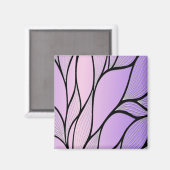 Pearlescent Lila Creative Verlass Pattern Magnet (Vorderseite/Rückseite)
