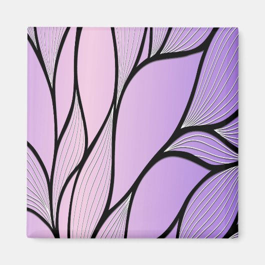 Pearlescent Lila Creative Verlass Pattern Magnet (Vorne)
