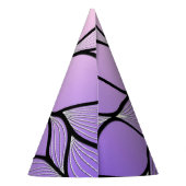 Pearlescent Lila Creative Verlass Pattern Partyhütchen (Rückseite)