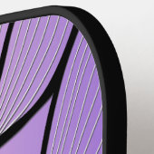 Pearlescent Lila Creative Verlass Pattern Pickleball Schläger (Linke Seite)