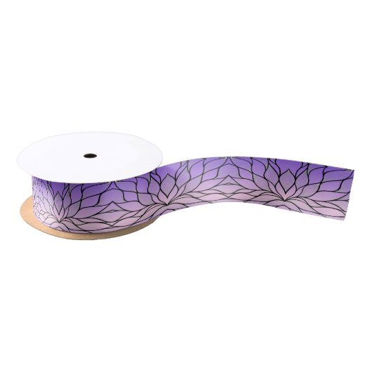 Pearlescent Lila Creative Verlass Pattern Satinband (Spule)