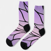 Pearlescent Lila Creative Verlass Pattern Socken (Linkes Detail)
