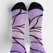Pearlescent Lila Creative Verlass Pattern Socken (Oben)