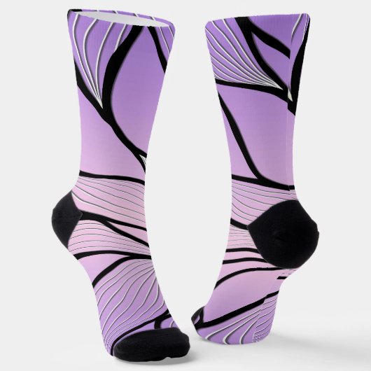 Pearlescent Lila Creative Verlass Pattern Socken (Gewinkelt)