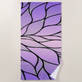 Pearlescent Lila Creative Verlass Pattern Strandtuch (Vorderseite)