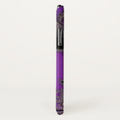 Pearlescent lila Fraktal-Monogramm iPhone Kasten Case-Mate iPhone Hülle (Hinten/Rechts)