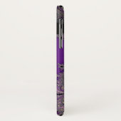 Pearlescent lila Fraktal-Monogramm iPhone Kasten Case-Mate iPhone Hülle (Hinten/Links)