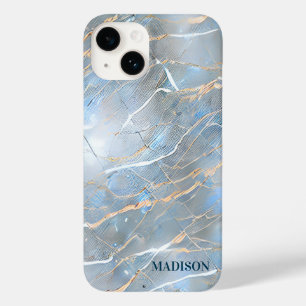 Pearlescent Marble Stone Case-Mate iPhone 14 Hülle