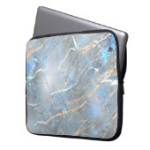 Pearlescent Marble Stone Laptopschutzhülle (Vorderseite Links)