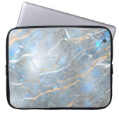 Pearlescent Marble Stone Laptopschutzhülle (Vorderseite)