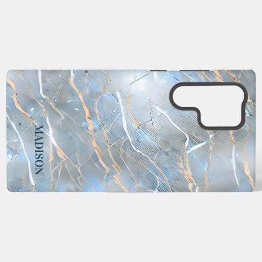 Pearlescent Marble Stone Samsung Galaxy Hülle (Rückseite (Horizontal))