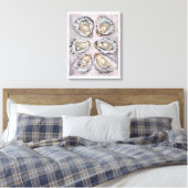 Pearlescent Oyster Art Canvas Wall Art Decor  Leinwanddruck (Insitu (Schlafzimmer))