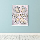 Pearlescent Oyster Art Canvas Wall Art Decor  Leinwanddruck (Insitu (Holzboden))