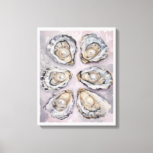Pearlescent Oyster Art Canvas Wall Art Decor  Leinwanddruck (Vorderseite)