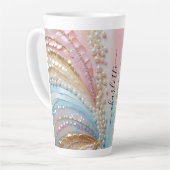 Pearlescent Painted Pearls Shells  Milchtasse (Linke Ecke)