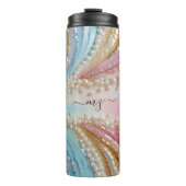 Pearlescent Painted Pearls Shells  Thermosbecher (Vorderseite)