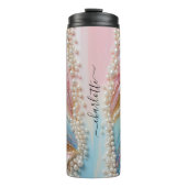 Pearlescent Painted Pearls Shells  Thermosbecher (Vorderseite)